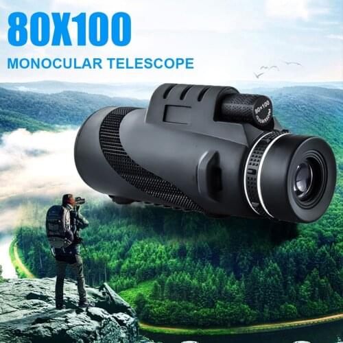 Portable 80x100 magnification HD Monocular Telescope Shimmer Night Vision Outdoor Hunting Camping Monocular Zoom Telescope