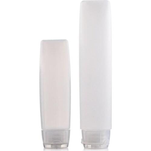 30ml 50ml Transparent Soft Tube Empty Clear Cosmetic Cream Lotion Shampoo Facial Cleanser Containers 20pcs/lot