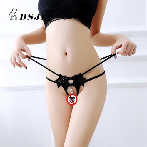 Sexy Underwear Ladies G String Sm Pearl Thong Transparent Passion Temptation Women Erotic Lace Lingerie Fashion T-back Panties