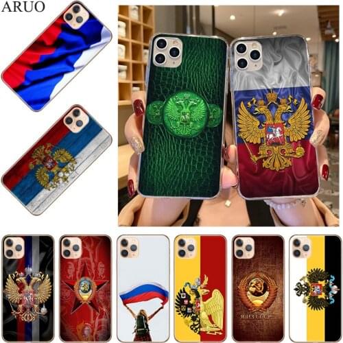 Vintage Russia Flag Phone Case For iPhone 12 11 Pro X XR XS Max SE2020 7 8 6 6s Plus 5s 12mini Silicone TPU Soft Back Cover