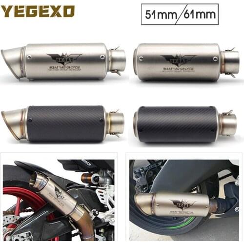 Motorcycle Exhaust Escape 51MM 61MM Stainless Steel For honda grom msx125 cbr 900 rr dax nc700x cbr f4 cbr600f4i biz 125