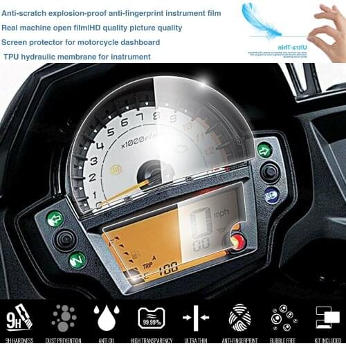 Motorcycle Cluster Scratch Protection Film Screen Protector For Kawasaki Versys650 2016-2017