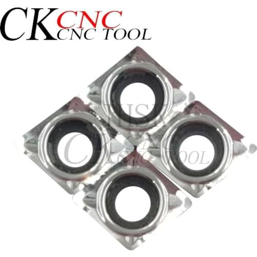 10pcs CCGT060204-AK H01 CNC Carbide Aluminum Blade Turning tool Cutting tool CCGT aluminum inserts AL TIN Alloy wood