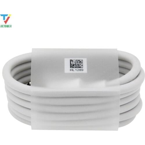 100pcs/lot 1m Typec Super Charging Data Cable White Round Type-C Data Charger Cable for Samsung Sony Xiaomi wholesale cheap
