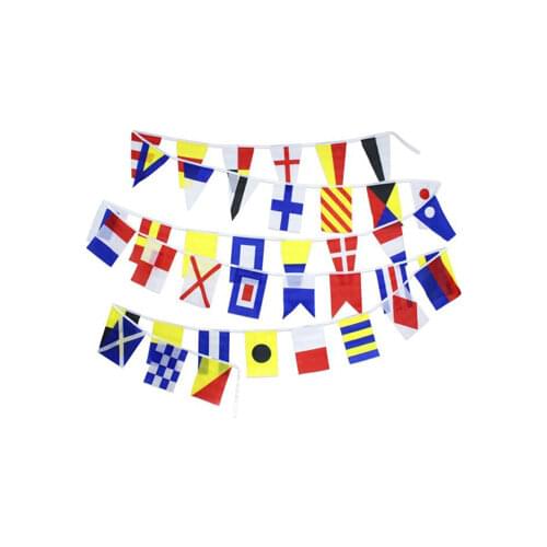 14M 40 flags Marine code Maritime Signal Flag string for ship boat Vessel