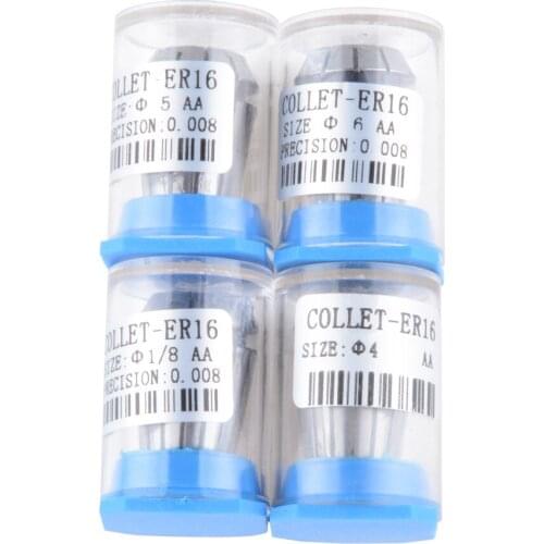 4PCS ER16 Spring Collet Chuck Tool Bit Holder For CNC Workholding Engraving Lathe