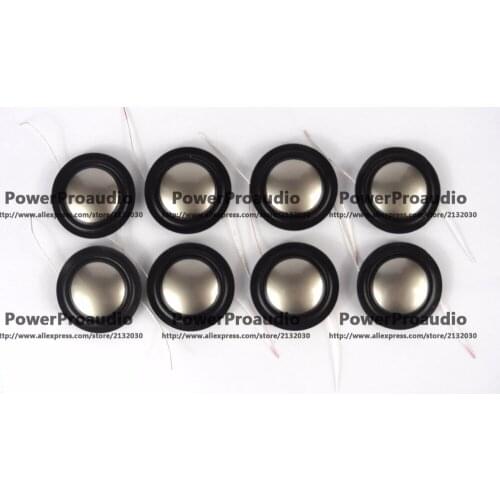 8pcs/lot Aftermarket 25.4 mm TI TAN tweeter diaphragm voice coil 1 inch