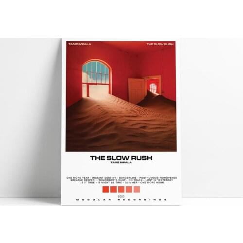 The Slow Rush TAME IMPALA Album Poster Print Music Wall Art Decoration Canvas Painting Bedroom Room Decor Tame Impala Fans Gift