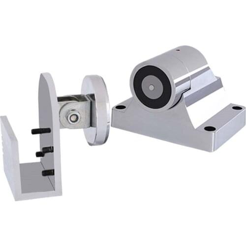 DC12-24V electromagnetic lock 60Kg 120Lbs With Manual Button For Fire Door Access Control