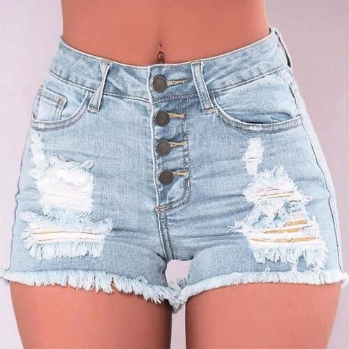 Denim Hot Pants Women Slim Washed Ripped Hole Short Mini Jeans Denim Sexy Pants Shorts Casual Shorts Pants