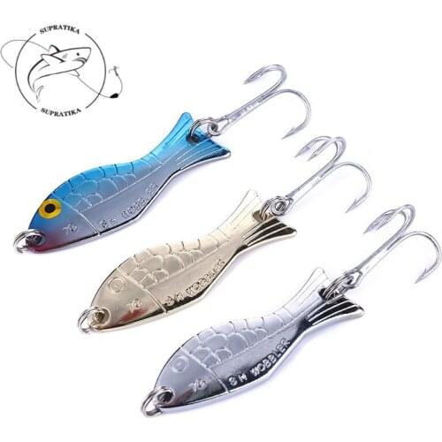 Artificial 5cm/7g Color Mixing Metal Plating Hard Bait Bass 3D Eyes With Sharp Hook Wobblers Durable Sequins Waterproof Fishing