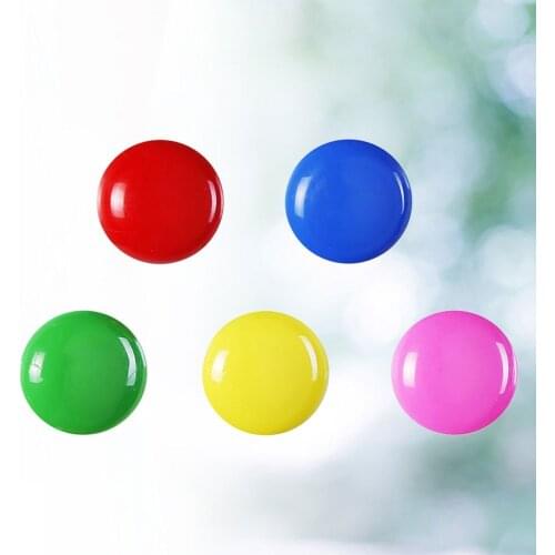 20pcs Color Round Fridge Magnets Whiteboard Sticker Refrigerator Magnets Kids Gift Home Decoration(Random Color)