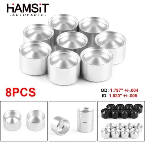 Hamsit car modification 8 pieces of Aluminum oil filter cap for NAPA 4003 WIX 24003 1.797"x1.620"