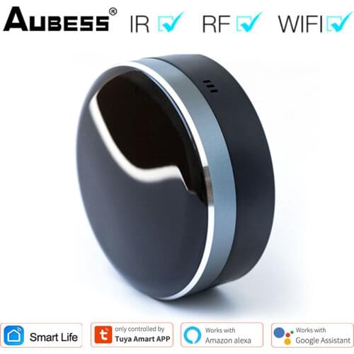 Tuya Smart Home WiFi+Bluetooth Module Radio Frequency RF433 Infrared Voice Remote Universal Remote Control support alexa google
