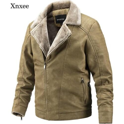 2021 Winter Faux Leather Jacket Men Autumn Mens Hip Hop Jacket Leather Moto Biker Male Oversize Streetwear Pockets Clothes Coats