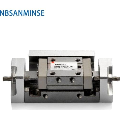 MXP 8 12 16 20mm Air Slide Table Cylinder Pneumatic Cylinder Food Package Printer textile machine Double Acting NBSANMINSE