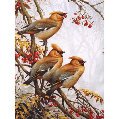 Bird Animal DIY 11CT Cross Stitch Embroidery Kits Needlework Craft Set Printed Canvas Cotton Thread Home Decoration Wholesale