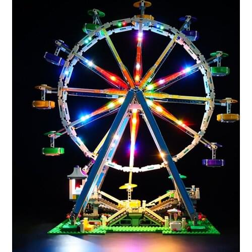 LED Light Set For 10247 City Street Ferris Wheel Compatible With 15012 DIY Toys Blocks Bricks Only Lighting Kit