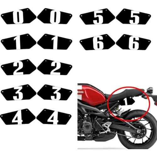 Motorcycle Number Plates Side Panel Plates Tops Powder Coated Table NUMBER For Yamaha XSR 900 2016 2017