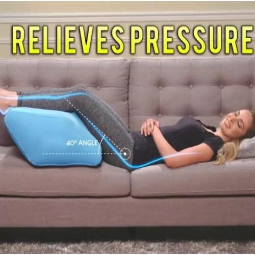 JINYU Soft Mintiml Heaven Wedge Inflatable Leg Pillow Rest Lightweight Pillow Home Relaxing Travel Office Knee Portable Pillow