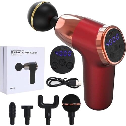 Professional Facial Gun Mini Brushless Motor Massage Gun Deep Tissue Percussion Relaxation Pain Relief Body Massager Fascial gun