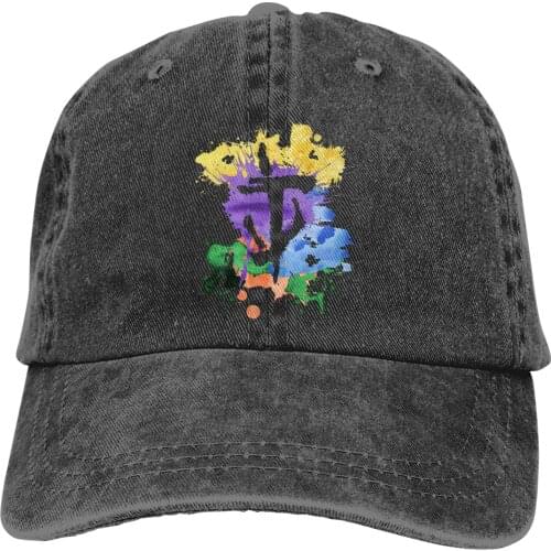 Adjustable Solid Color Baseball Cap Eternal Slayer - Watercolor Negative Washed Cotton Doom Slayer Shooting Games Woman Hat