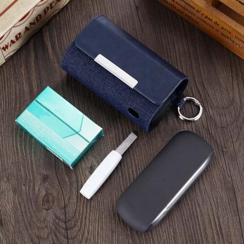 Luxury Leather Case Portable Hook Cases For IQOS 3.0/3 DUO Storage Bag Full Protective Carrying Cover For IQOS 3