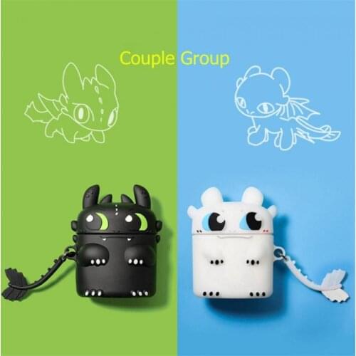 3D Cartoon Dragon Silicone Earphone Case Hot Stereoscopic Dragon Cute Headphones Cover for AirPods 1/2 Cartoon Protect Cover