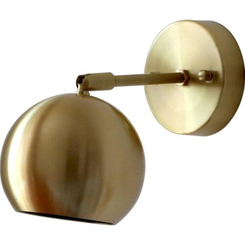 Nordic Loft Style LED Wall Light Fixtures Adjust Bedside Wall Lamp Modern Brass Wall Sconce Home Decor Lighting Luminaire