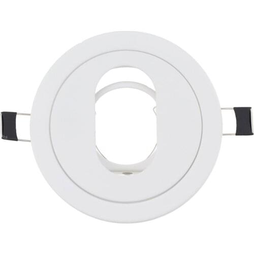 Led GU10 fixture Adjustable led Ceiling Spot Light MR16 light bases Fitting Ovel Metal Holder Frame Replaceable Downlights