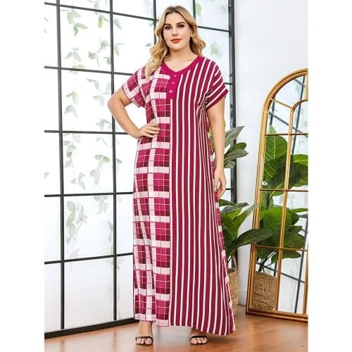 Turkey India Muslim Women Dress Ramadan Short Sleeve Abaya Duabi Arabic Vestidos Moroccon Kaftan Islamic Clothing Jilbab Gown