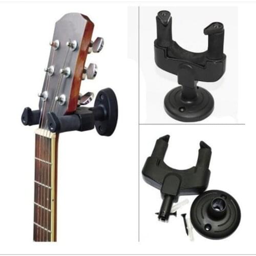 Electric Guitar Hanger Holder Stand Rack Hook Wall Mount for All Size Guitar Set Black 13*9.5cm Plasic
