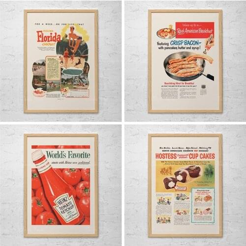 Vintage posters-Canadian advertising-Vintage medieval canvas paintings, high-quality reproductions, bar posters 1950s