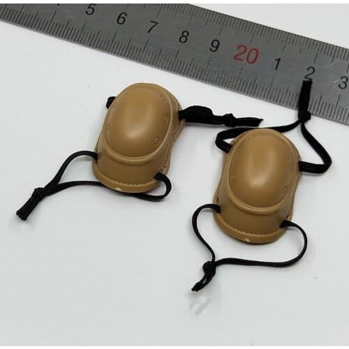 1/6 Black and Sand SWAT Knee Pad Knee Protector Models for 12''Action Figures Bodies Accessories