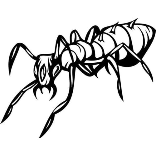 14.2CM*11CM Nifty Valiant Insect Bug Delicate Vinyl Decal Nice Car Sticker Black/Silver C19-0819
