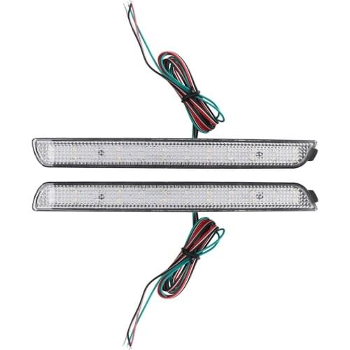 2Pcs Car Lens Rear Bumper Reflector LED Tail Brake Stop Light for Mazda 3 2004-2009 Mazdaspeed3 2007-2009