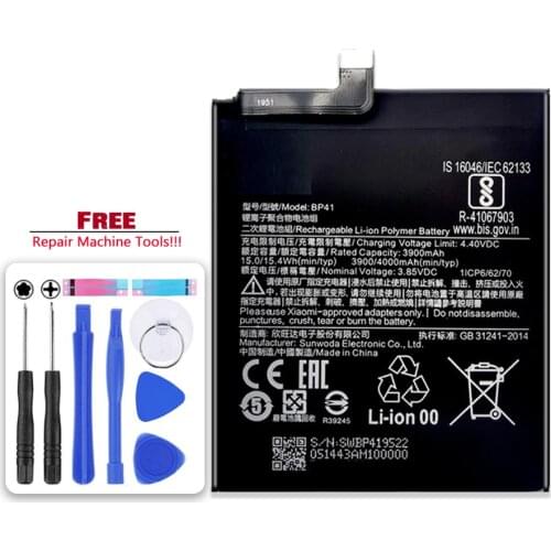 4000mAh BP41 for XIAO MI Battery For Xiaomi Redmi K20 / Mi 9T mi9T T9 Xiomi Mobile Phone Bateria + Free tool