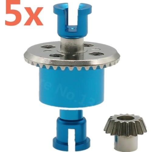 5Sets Front Differential Rear Differential Assembly Gear For RC Cars Hobby Model Car 1/18 Wltoys A959 A969 A979 A929 Spare Parts