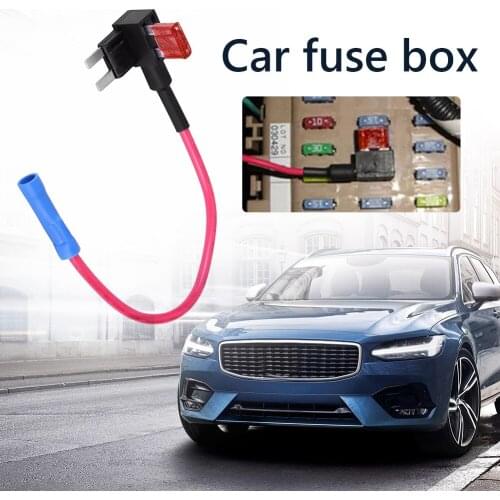 5pcs Car Mini Blade Fuse Holder Add-A-Circuit Fuse TAP Adapter with 5 Car Fuses Fuse Tap Adapter Replacement Parts