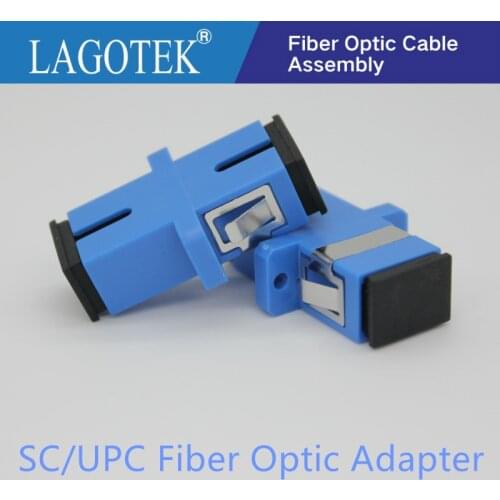 50/100/200/500pcs SC UPC Simplex Single-mode Fiber optic Adapter SC Optical fiber coupler SC UPC Fiber flange SC connector