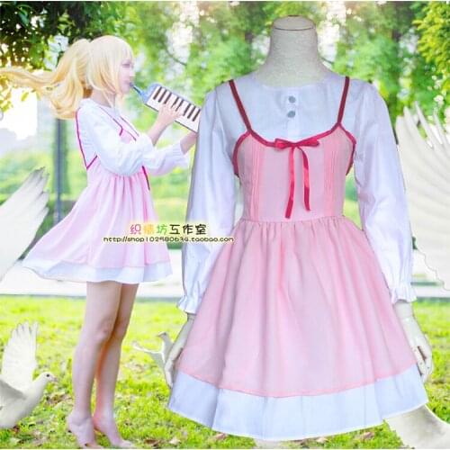 Anime Your Lie in April COSPLAY Miyazono Kaori COS Halloween cosplay Campus style Dress Costumes