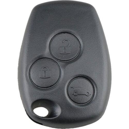 3 Button Remote Key Shell Case Without Blade for Renault Logan Sandero Clio Fluence Vivaro Master Traffic