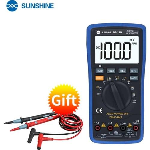 SUNSHINE Digital Multimeter Auto Range lcd display Multimeter is 35/6 automatic digital instrument Tester for Repair Tool DT-17N