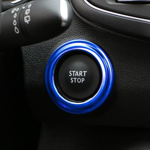 Color My Life Car Ignition Key Ring Trim Key Switch Coil Stickers for Renault Koleos for Samsung QM6 2016 2017 2018 Accessories