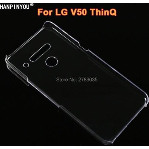 For LG V50 ThinQ 5G 6.4" Glossy Snap Phone Case Crystal Invisible Hard PC Cover Clear Protect Back Shell