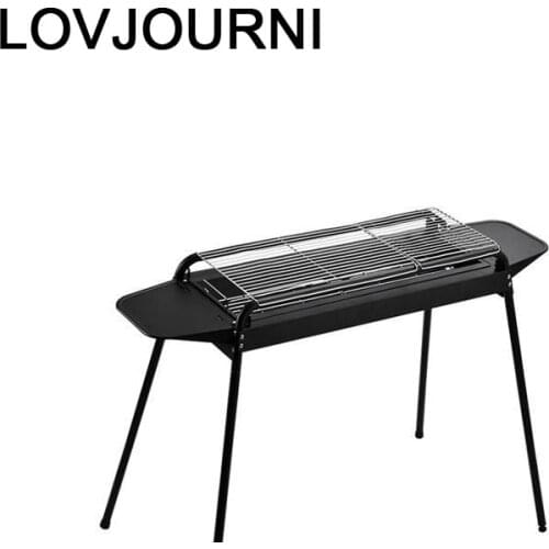 Kitchen Barbeque Camping Korean Machine Portable Smoker Carbon Charcoal Bbq Churrasco Kebab Parrilla Grill for Outdoor Barbecue
