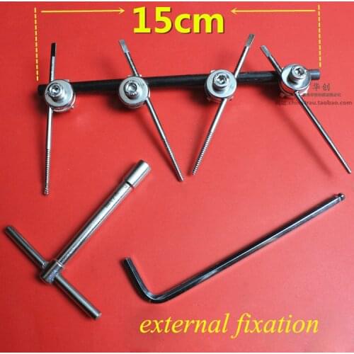 Medical orthopedics instrument stainless steel external fixation for VET use with self-tapping screw convenient to use