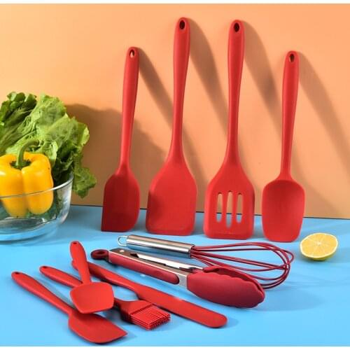 New large Silicone Spatula Pastry Cake Scraper Non Stick Butter Spreader Jar Blender Kitchen Spatula Cooking Baking Accessories