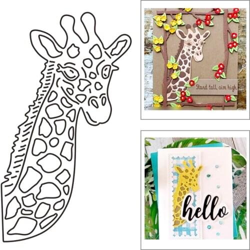2021 New Peek Around Giraffe Metal Cutting Dies For Mould Cut Paper Embossing Craft Making Greeting Card Scrapbooking No Stamps