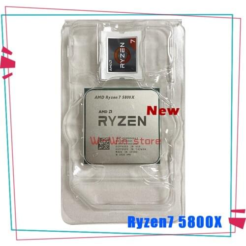 AMD Ryzen 7 5800X R7 5800X 3.8 GHz Eight-Core sixteen-Thread 105W CPU Processor L3=32M 100-000000063 Socket AM4 no fan